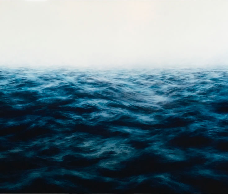 MaryBeth Thielhelm, Blue Sea, 2016, oil on panel 48 x 60 inches